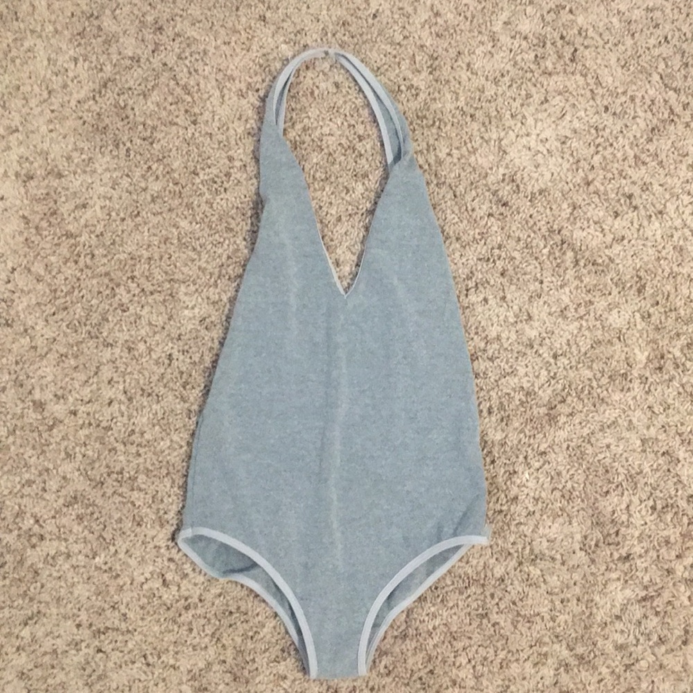 American Apparel halter bodysuit